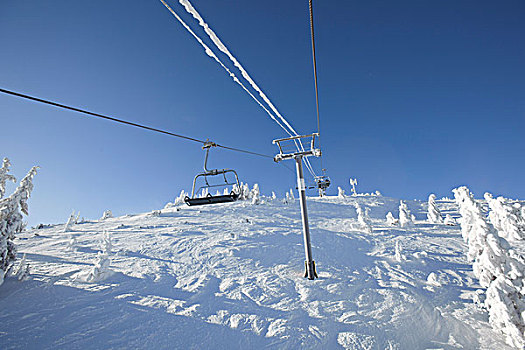 空中缆椅,滑雪胜地