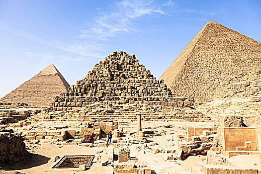 卡夫拉金字塔,胡夫金字塔,墓地,吉萨金字塔,埃及