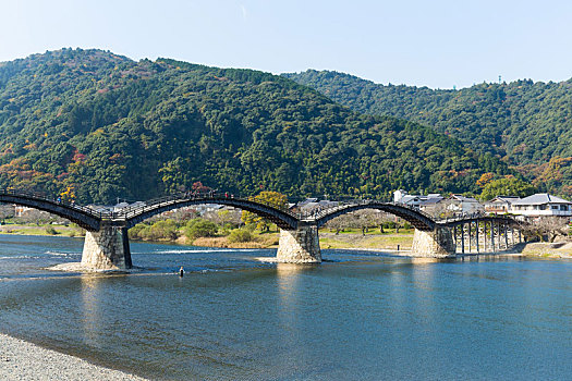 传统,日本,桥