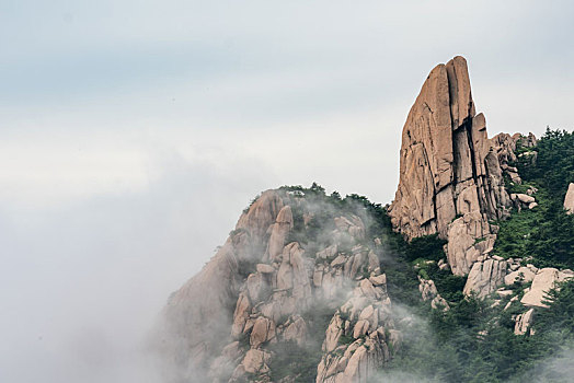 中国山东青岛崂山景区云海