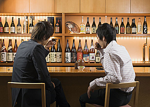 男人,饮料,日式,酒吧