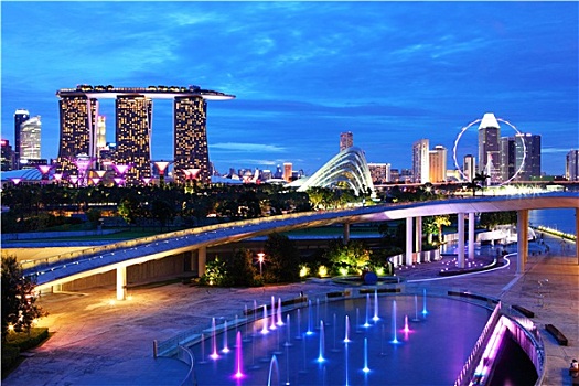 新加坡,夜晚