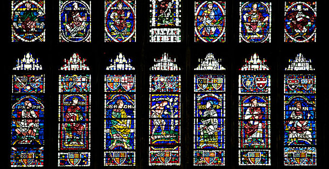 英国,坎特伯雷大教堂,耶稣,西部,窗户,中世纪,彩色玻璃