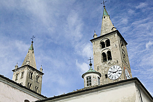 欧洲,意大利,大教堂,圣母升天教堂,12世纪,钟,钟楼