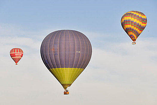 卡帕多西亚,土耳其,日出,气球,飞行