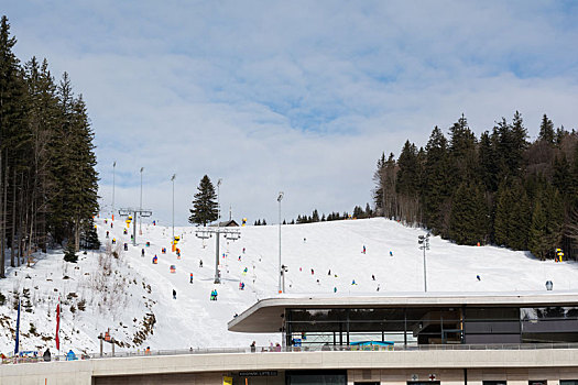 滑雪道,滑雪区