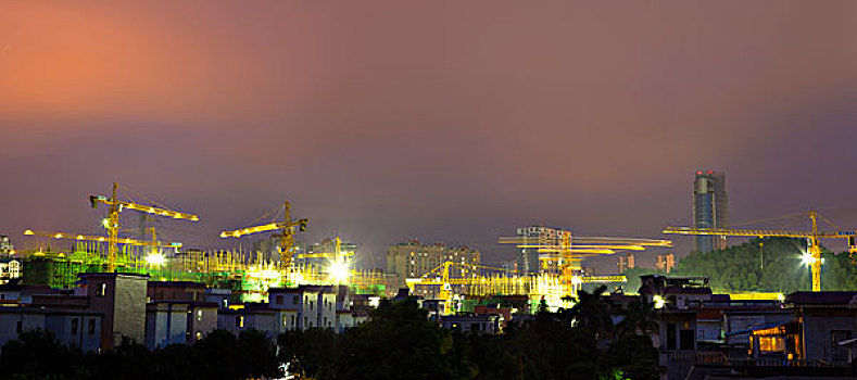 江门,城市,夜景