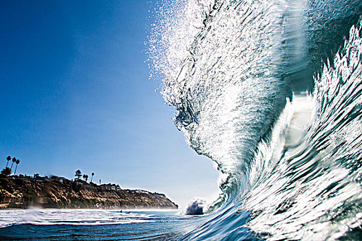 大,冲浪,海浪,因西尼塔斯,加利福尼亚,美国