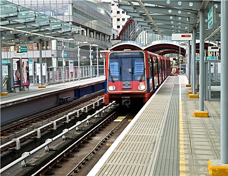 伦敦,港区,亮光,铁路