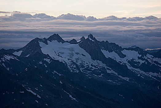 风景,多,早晨,亮光,阿尔卑斯山,提洛尔,奥地利