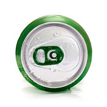 绿色,铝,罐