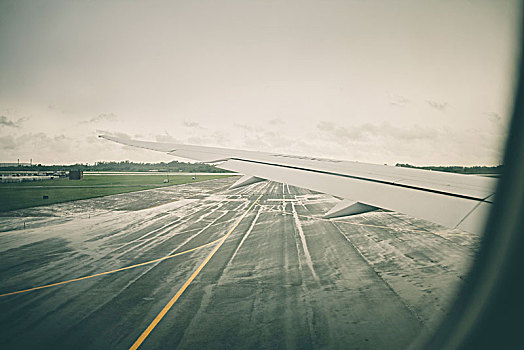 风景,翼,飞机,布宜诺斯艾利斯,机场