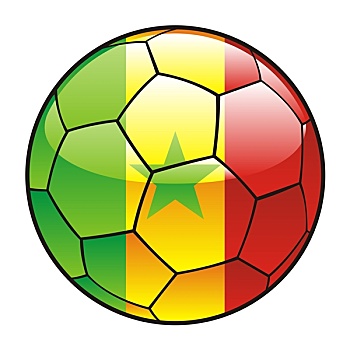 塞内加尔,旗帜,足球