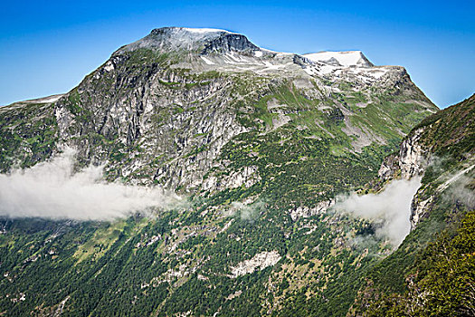 山景,尤通黑门山,国家公园,挪威