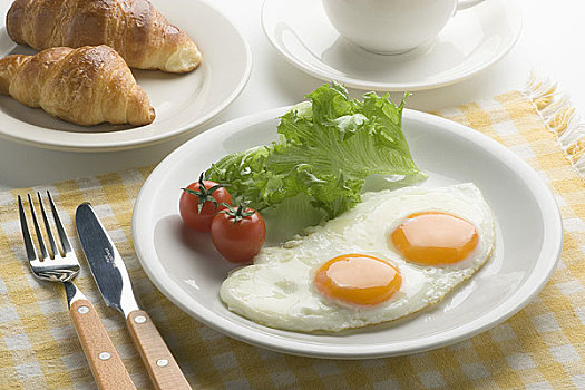 煎鸡蛋,早餐