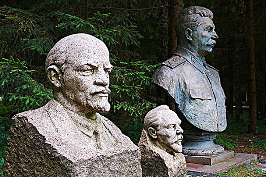 革命,好斗,雕塑,列宁,斯大林,公园,世界,靠近,立陶宛