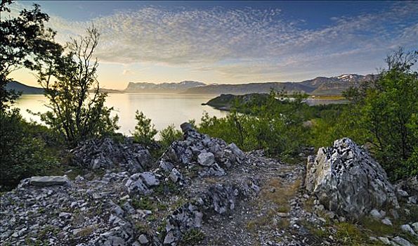 峡湾,靠近,特罗姆瑟,挪威