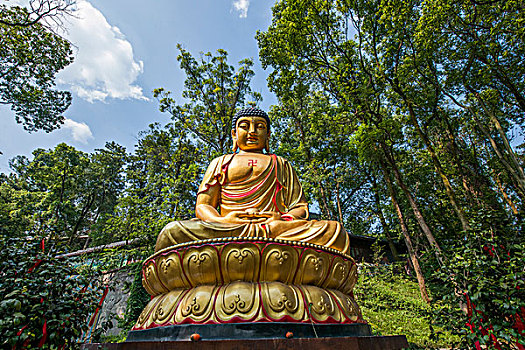 重庆市永川区茶山竹海风景区宝吉寺别院佛像