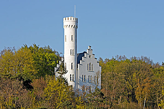 城堡,吕根岛,梅克伦堡前波莫瑞州,德国,欧洲