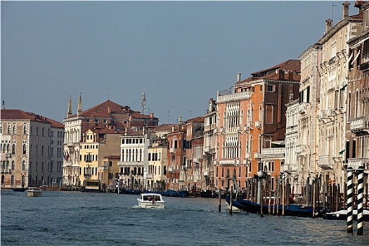 威尼斯,精致,老式,建筑,大运河