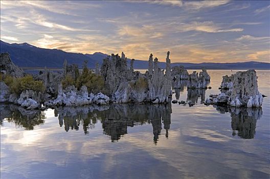 奇怪,岩石构造,莫诺湖,碱性湖,藤蔓,加利福尼亚,美国