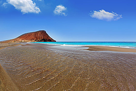 海滩,干盐湖,特内里费岛