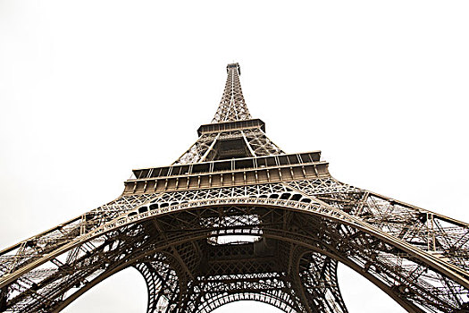 埃菲尔铁塔,巴黎,天空,仰视