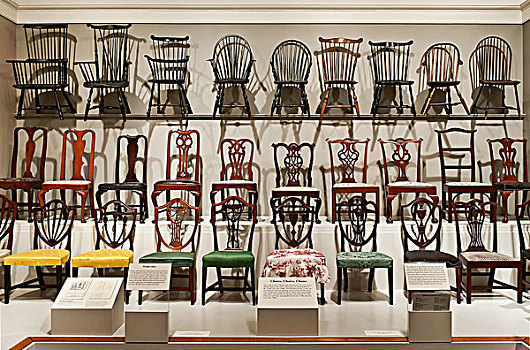 老式,椅子,温特图尔,博物馆,特拉华州