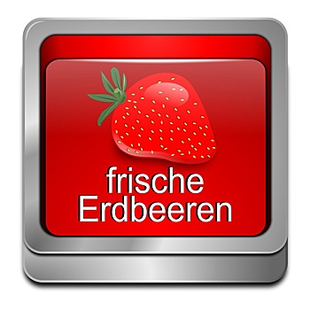 扣,新鲜,草莓,德国