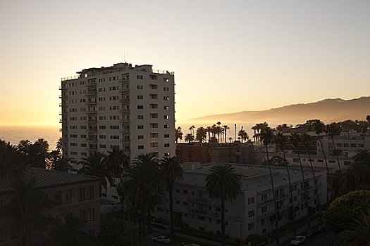 日落,洛杉矶,加利福尼亚,美国