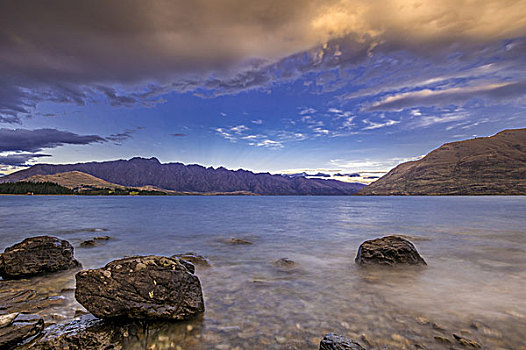 瓦卡蒂普湖,南岛,新西兰