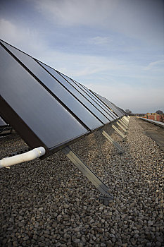 太阳能电池板,房顶,多伦多,安大略省,加拿大