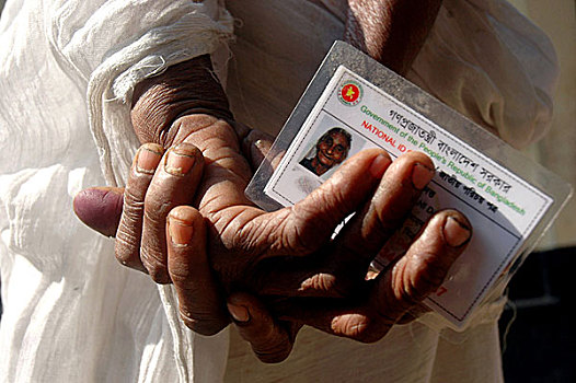 老太太,投票站,投票,国家,选举,孟加拉,十二月,2008年