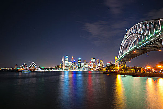海港大桥和悉尼歌剧院