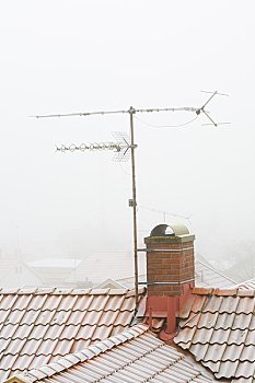 电视天线,屋顶