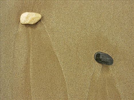 鹅卵石,沙子