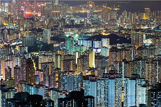 航拍,香港,城市