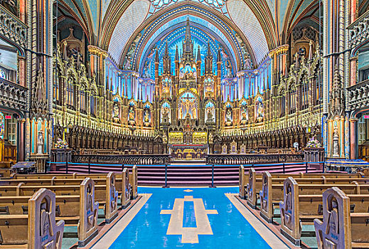 加拿大,魁北克,蒙特利尔,圣母大教堂,大幅,尺寸