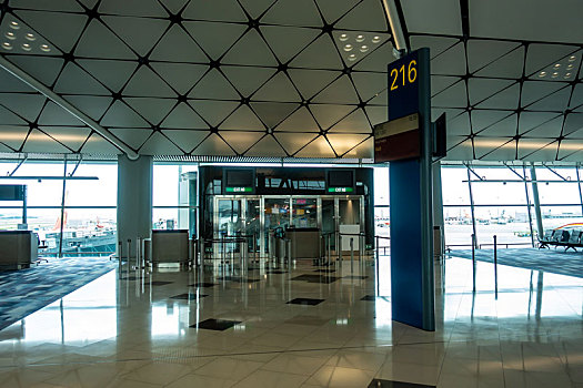 香港国际机场候机楼景观