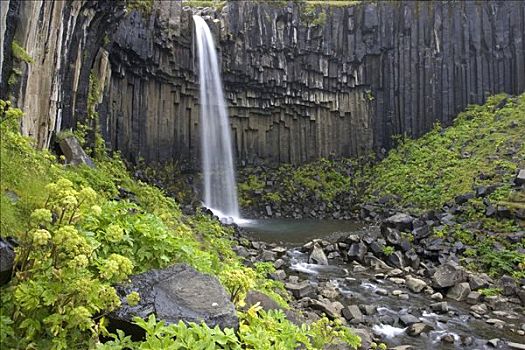 史瓦提瀑布,瀑布,斯卡夫塔菲尔国家公园,冰岛