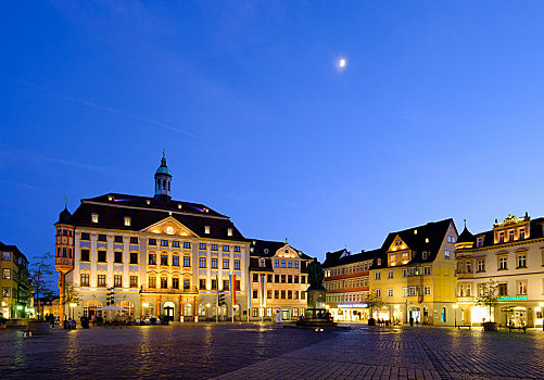 市政厅,市场,广场,上弗兰科尼亚,弗兰克尼亚,巴伐利亚,德国,欧洲