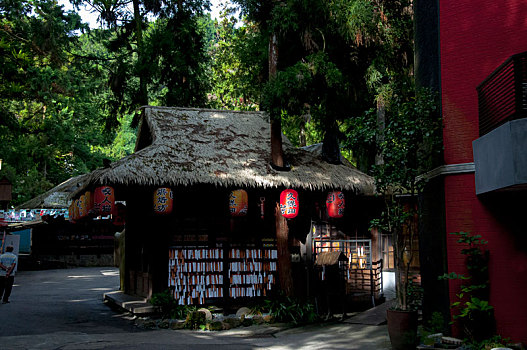 台湾溪头国家公园里的渡假中心,妖怪村饭店