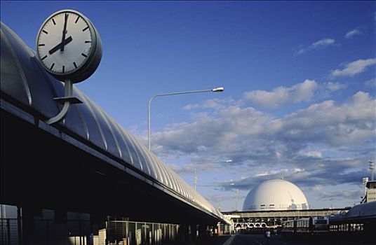 瑞典,斯德哥尔摩,公交车站,竞技场,地球,背景,钟表