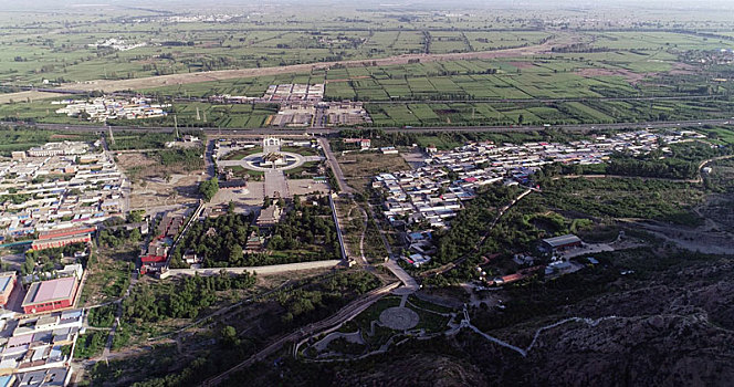 内蒙古土默特右旗,航拍敕勒川,土默特平原