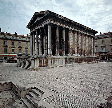 罗马,庙宇,公元前1世纪,艺术家,未知