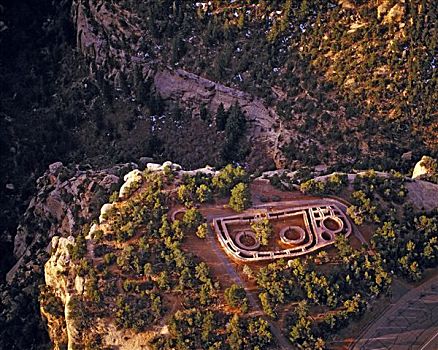 太阳,庙宇,梅萨贝尔德,梅萨维德国家公园,科罗拉多