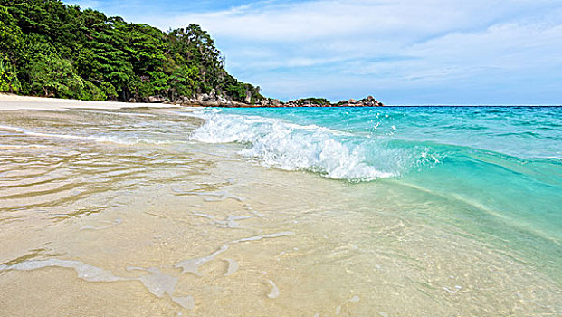 海滩,波浪,西米兰,国家公园,泰国