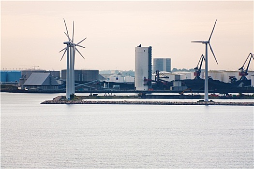 外滨,风电场,靠近,哥本哈根