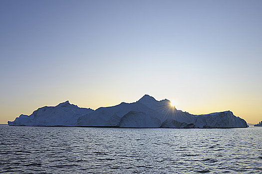 冰山,迪斯科湾,雅各布港冰川,伊路利萨特,格陵兰