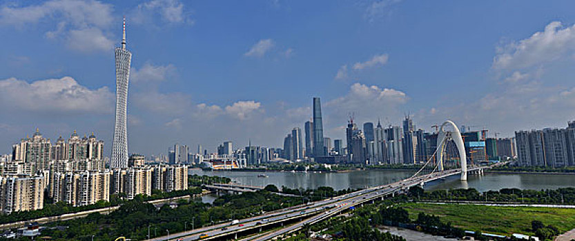 广州新中轴线上城市建筑景观